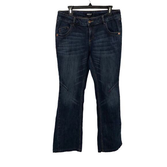 Allen B by Allen Schwartz Jeans Straight Leg Dark Wash Mid-rise Size 10 - Picture 3 of 11